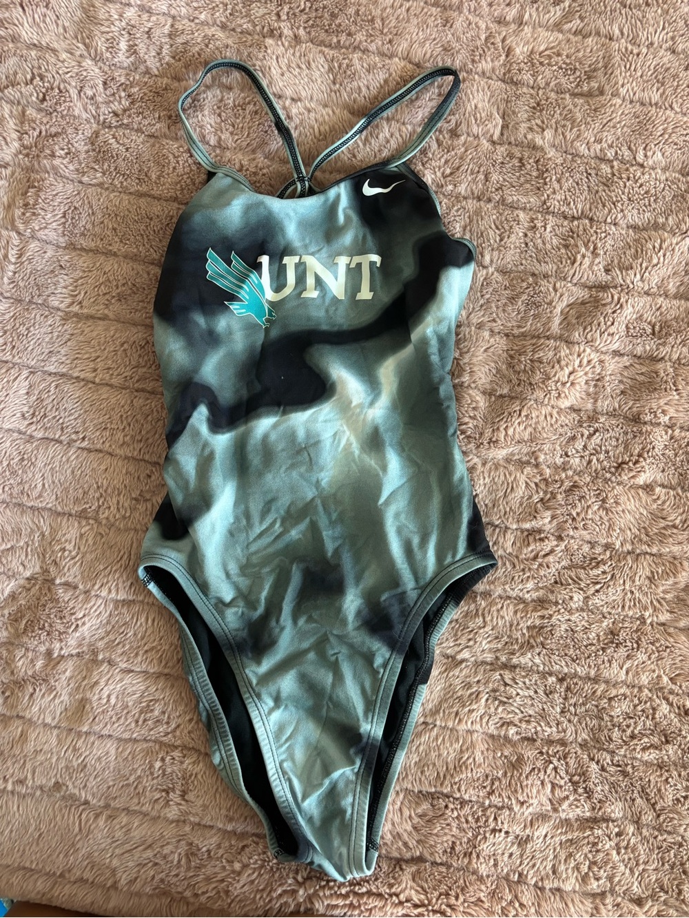 Nike Women's UNT Teal & Black One-Piece Swim Suit
